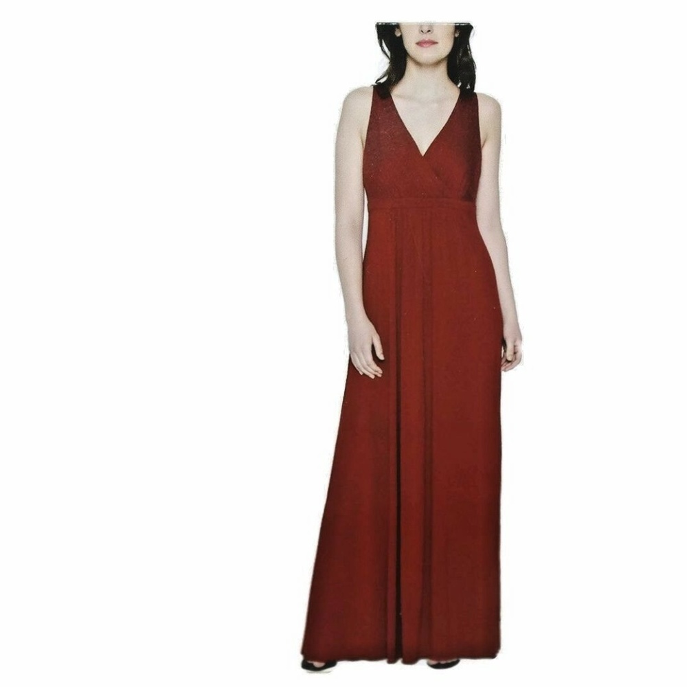 MATTY M MAXI DRESS WOMEN'S V-NECK CROSSOVER DRESS